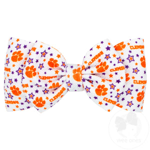 Soft Textured Logo Print Clemson Baby Band