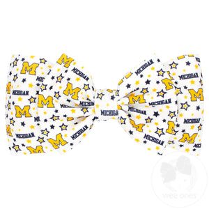 Soft Textured Logo Print Michigan Baby Band