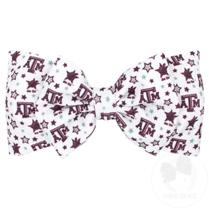 Soft Textured Logo Print Texas A&M Baby Band