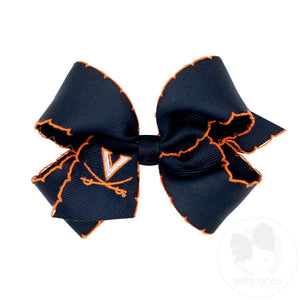 Medium Virginia Moonstitch Embroidered Hair Bow