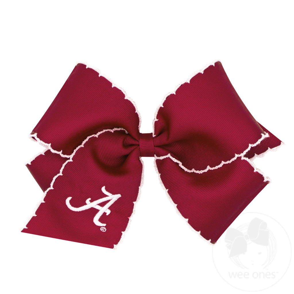 King Collegiate Moonstitch Embroidered Hair Bow