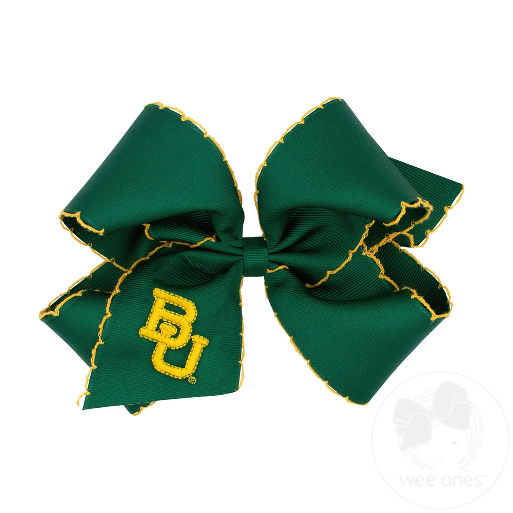 King Baylor Moonstitch Embroidered Hair Bow