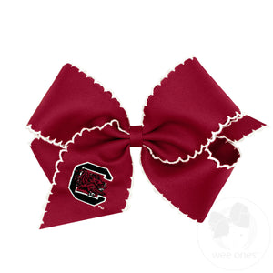King South Carolina Moonstitch Embroidered Hair Bow