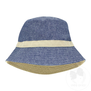 Reversible Chambray Bucket Hat