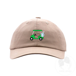 Boys Embroidered Golf Cart Cotton Twill Ball Cap