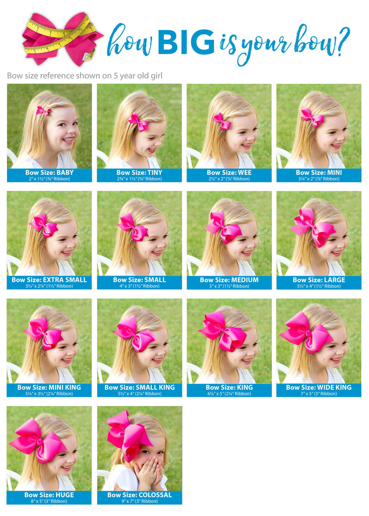 Wee Classic Grosgrain Girls Hair Bow ANTIQUE WHITE Wee Ones Hair