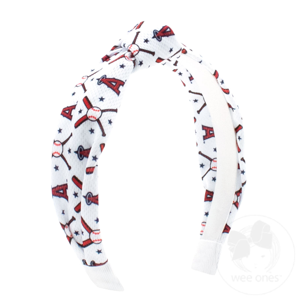 MLB Logo Print Knot Headband