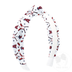 MLB Logo Print Knot Headband
