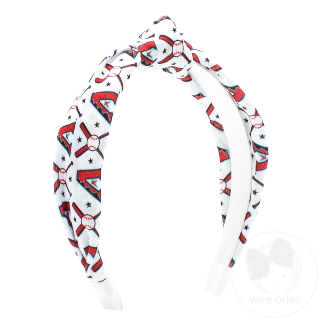 Arizona Diamondbacks Logo Print Knot Headband