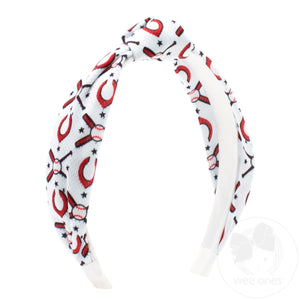 Cincinnati Reds Logo Print Knot Headband