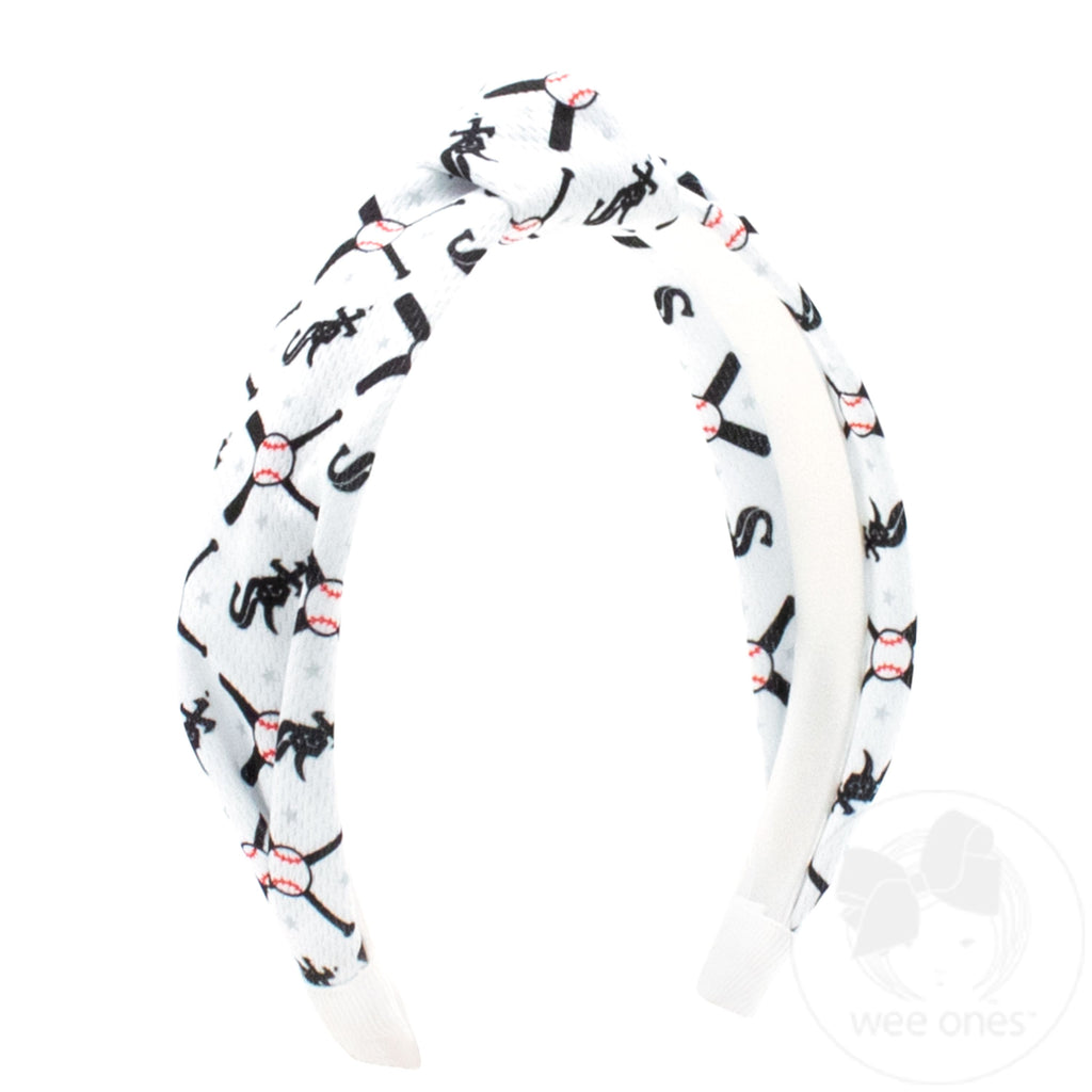 Chicago White Sox Logo Print Knot Headband