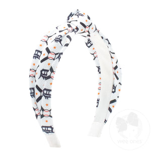 Detroit Tigers Logo Print Knot Headband