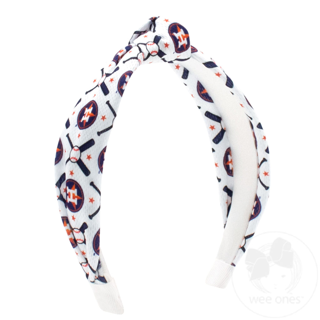 Houston Astros Logo Print Knot Headband