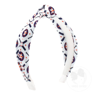 Houston Astros Logo Print Knot Headband
