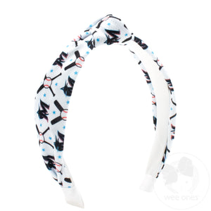 Miami Marlins Logo Print Knot Headband