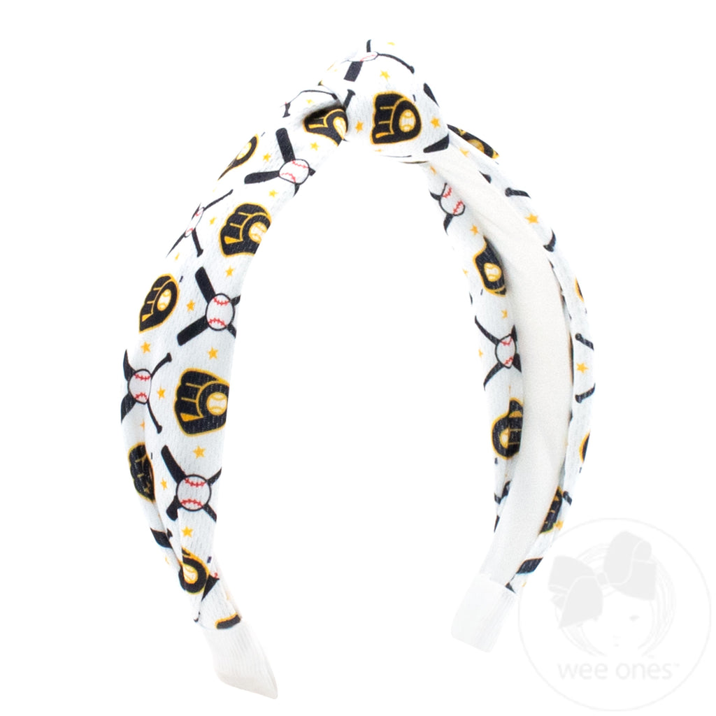 Milwaukee Brewers Logo Print Knot Headband