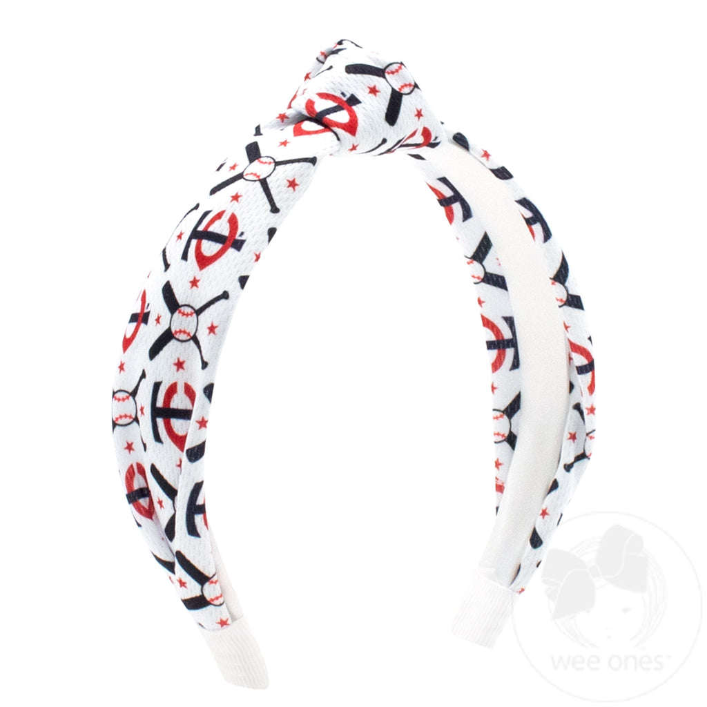 Minnesota Twins Logo Print Knot Headband