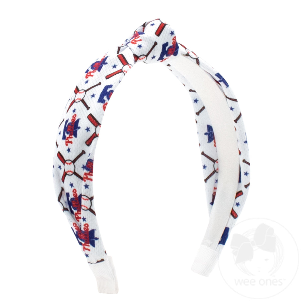 Philadelphia Phillies Logo Print Knot Headband