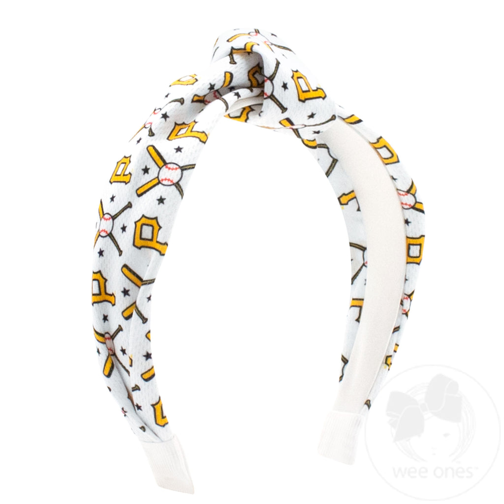 Pittsburgh Pirates Logo Print Knot Headband