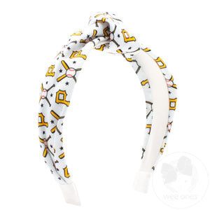 Pittsburgh Pirates Logo Print Knot Headband