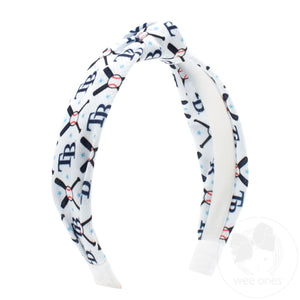 Tampa Bay Rays Logo Print Knot Headband