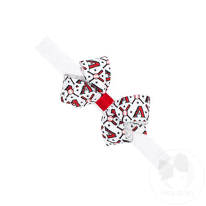 Mini Arizona Diamondbacks Logo Print Bow Baby Band