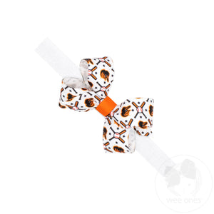 Mini Baltimore Orioles Logo Print Bow Baby Band