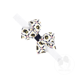 Mini Milwaukee Brewers Logo Print Bow Baby Band