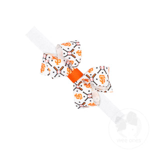 Mini San Francisco Giants Logo Print Bow Baby Band