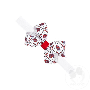 Mini St. Louis Cardinals Logo Print Bow Baby Band