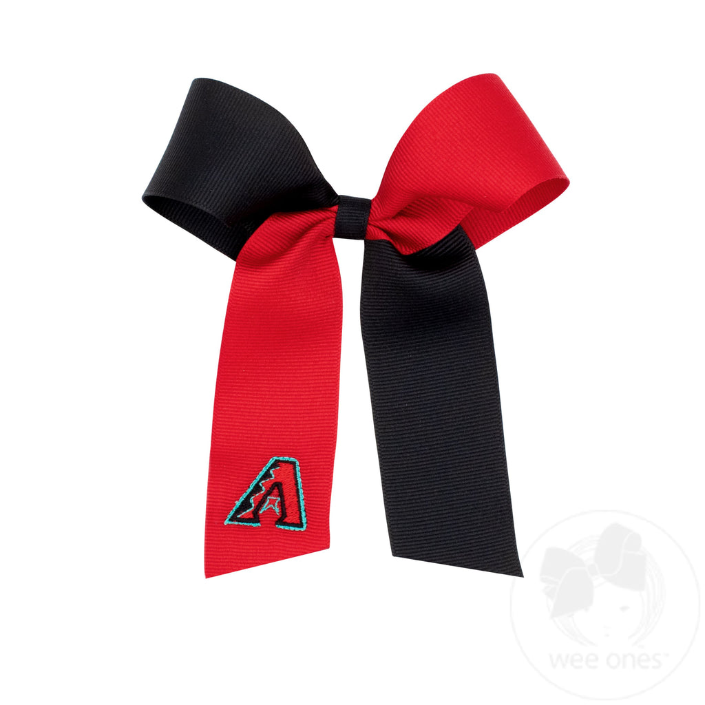 Medium Arizona Diamondbacks Two-Tone Embroidered Cheer Bow