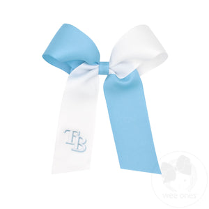 Medium Tampa Bay Rays Two-Tone Embroidered Cheer Bow