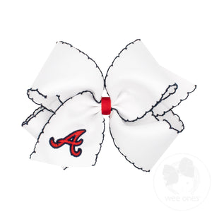 King MLB Embroidered Moonstitch Hair Bow