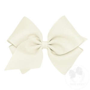 Mini King Classic Grosgrain Hair Bow (Plain Wrap)