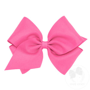 Mini King Classic Grosgrain Hair Bow (Plain Wrap)