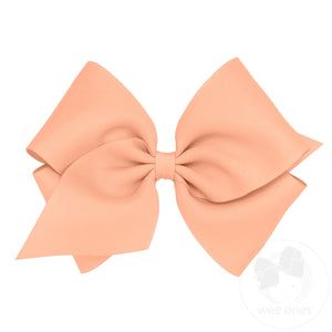 Mini King Classic Grosgrain Hair Bow (Plain Wrap)