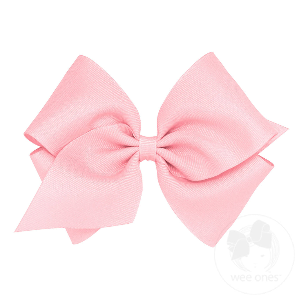 Mini King Classic Grosgrain Hair Bow (Plain Wrap)