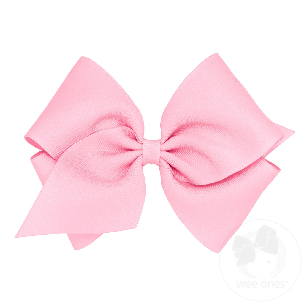 Mini King Classic Grosgrain Hair Bow (Plain Wrap)