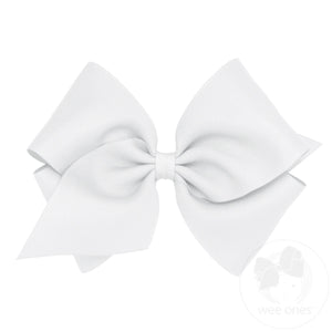 Mini King Classic Grosgrain Hair Bow (Plain Wrap)