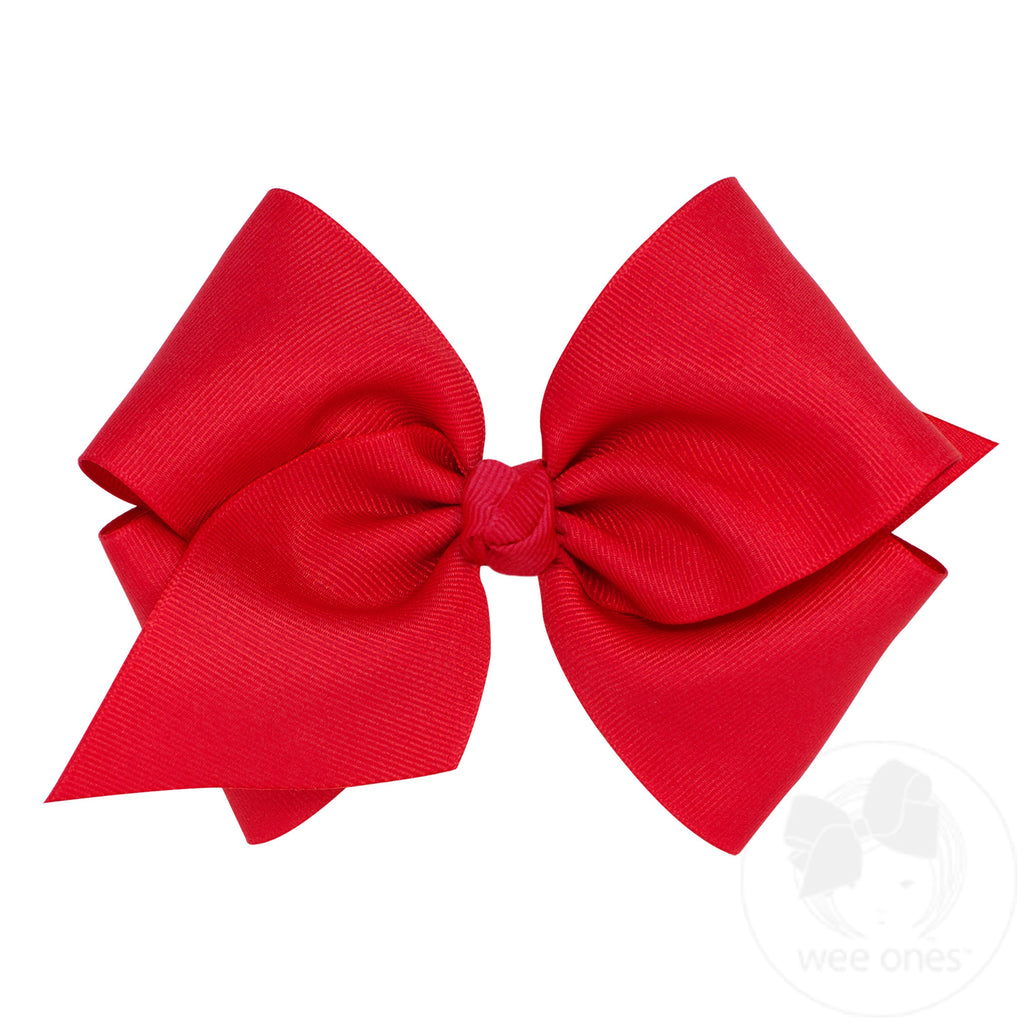 Mini King Classic Grosgrain Hair Bow (Knot Wrap)