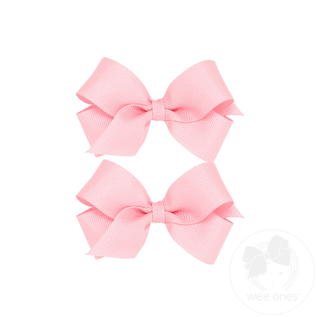 Mini Grosgrain Hair Bow Two Pack
