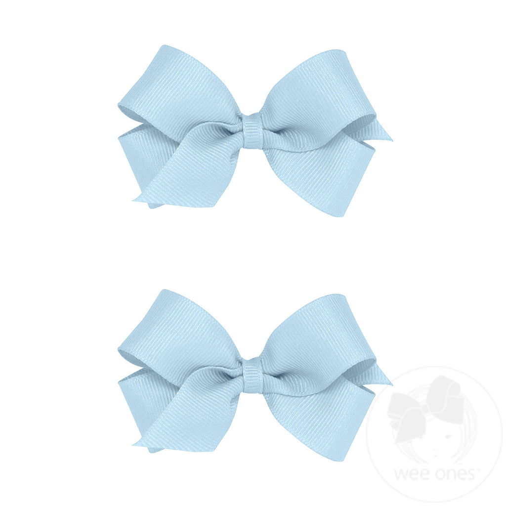 Mini Grosgrain Hair Bow Two Pack