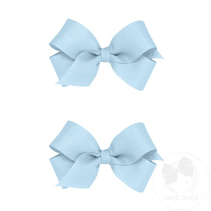 Mini Grosgrain Hair Bow Two Pack