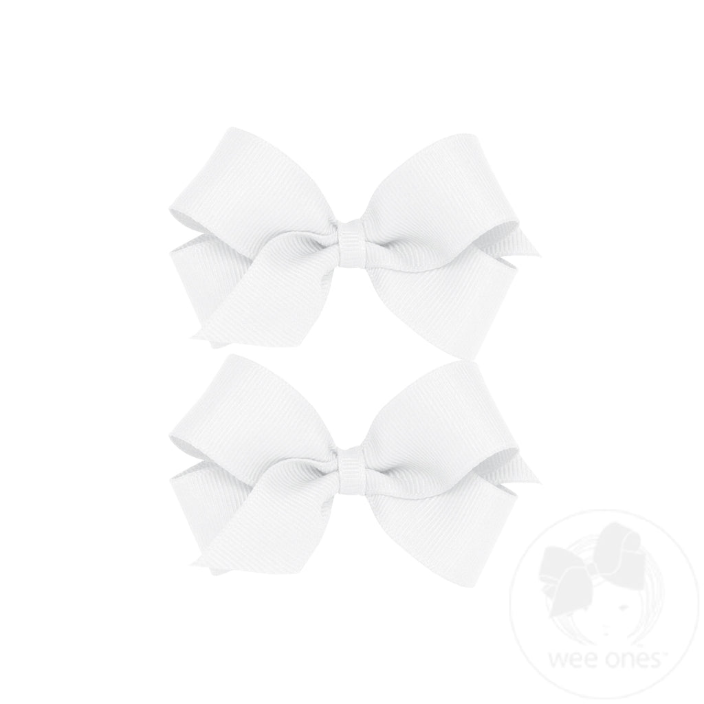 Mini Grosgrain Hair Bow Two Pack