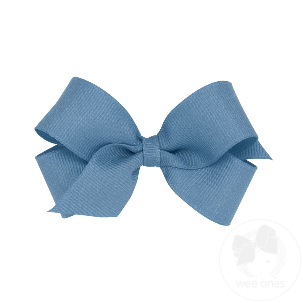 Mini Classic Grosgrain Hair Bow (Plain Wrap)