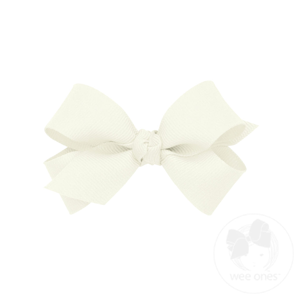 Mini Classic Grosgrain Hair Bow (Knot Wrap)