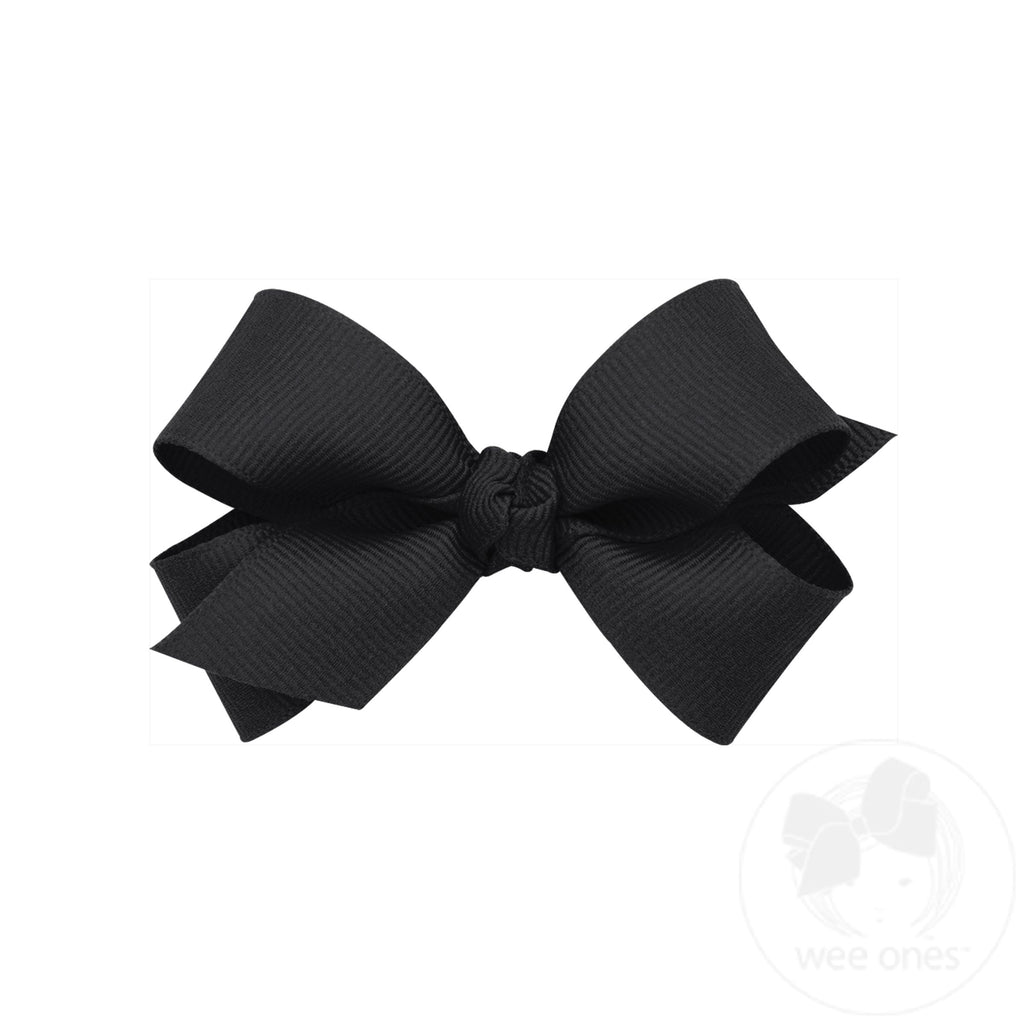 Mini Classic Grosgrain Hair Bow (Knot Wrap)