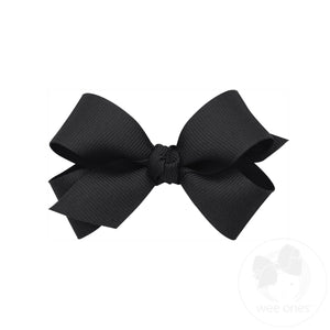 Mini Classic Grosgrain Hair Bow (Knot Wrap)