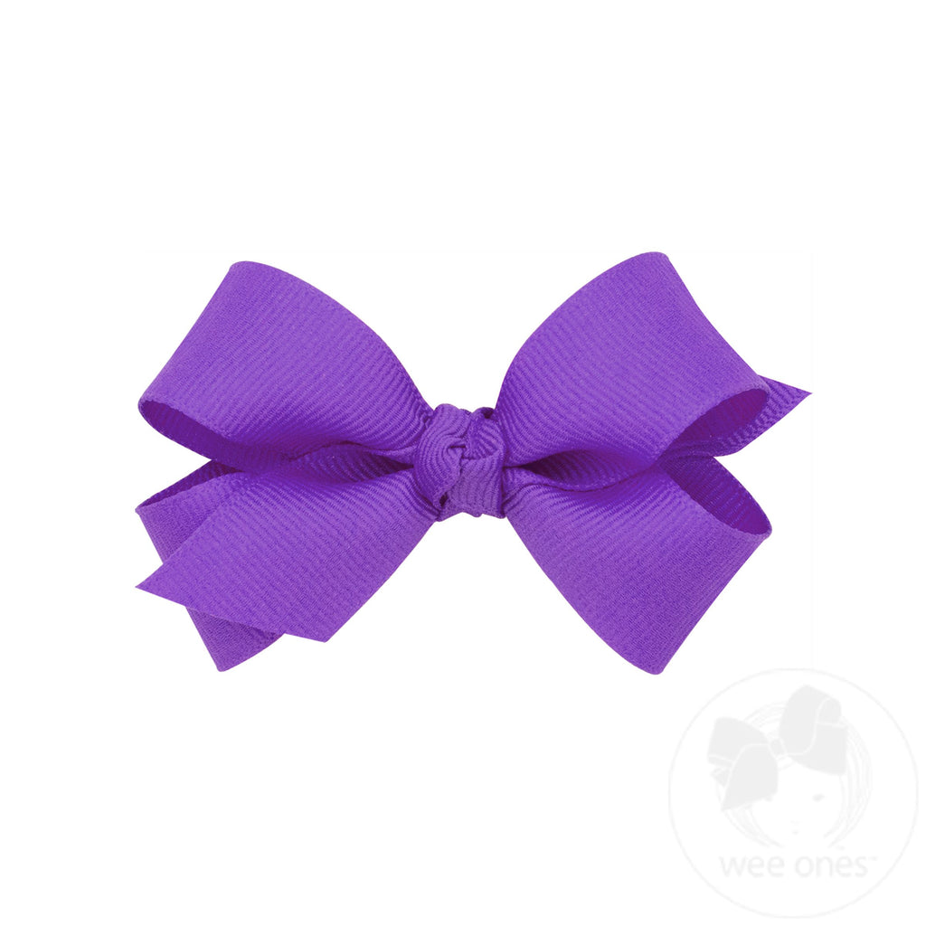 Mini Classic Grosgrain Hair Bow (Knot Wrap)