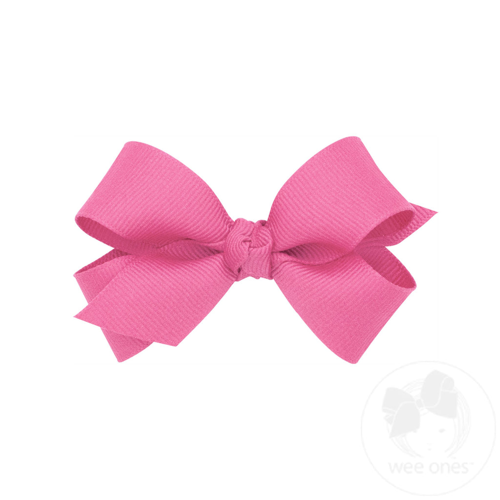 Mini Classic Grosgrain Hair Bow (Knot Wrap)